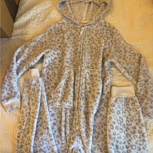 Cat & Jack Soft Gray Hooded Onesie